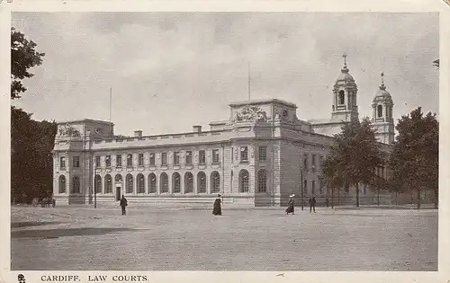 Cardiff Law Courts glum 1930? D3035