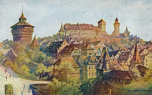 Nürnberg Hallertor-Panorama ngl D3534