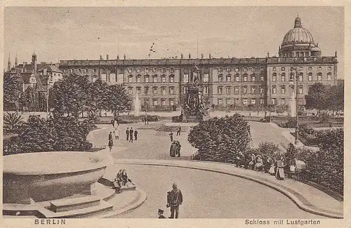 Berlin Schloss mit Lustgarten gl1928 D3553