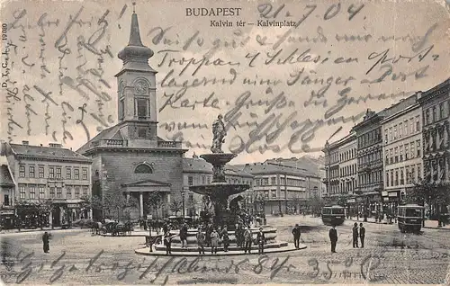Budapest Kalvin tér - Kalvinplatz gl1904 149.975