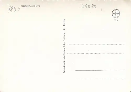 Freiburg i.Br. Das Münster ngl D6528