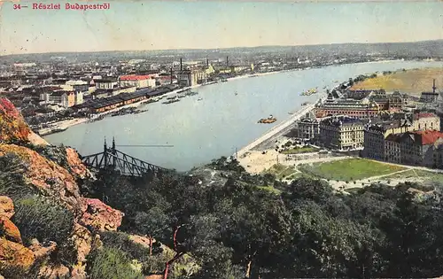 Budapest Rézlet Budapeströl gl1914 150.014