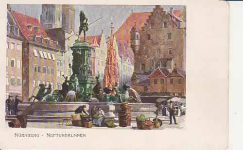 Nürnberg Neptunbrunnen ngl 219.613