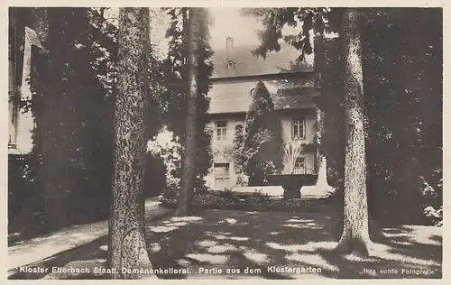 Kloster Eberbach Partie aus dem Klostergarten ngl D2851