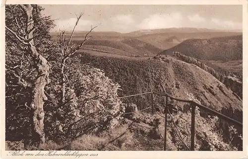 Bad Harzburg Blick von den Hahnenkleeklippen aus gl1943 153.716