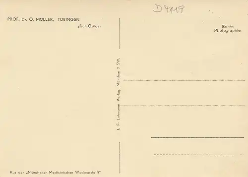 Prof. Dr. O. Müller, Tübingen ngl D4119