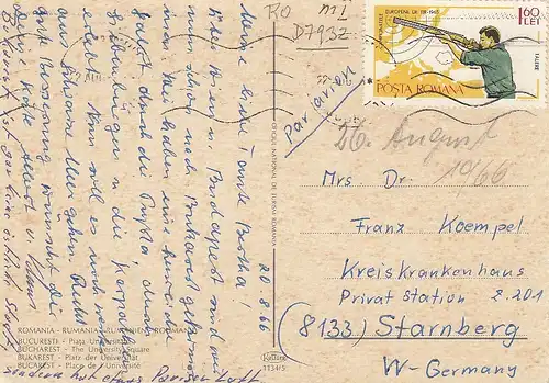 Bukarest Platz der Universität gl1966 D7932