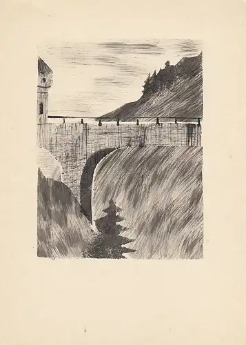 Miniatur Brücke aus Stein ngl D4213