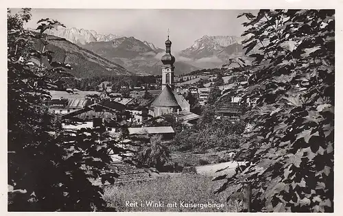 Reit im Winkl mit Kaisergebirge gl1951 D9427