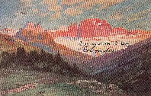 Der Rosengarten in den Dolomiten gl1912 D3649