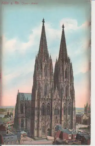 Köln am Rhein Dom von Westen ngl 222.251