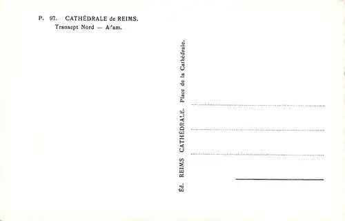 Reims Cathédrale Adam ngl 148.829