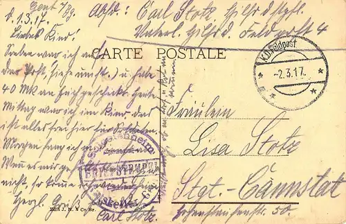 Gand La Poste feldpgl1917 149.520