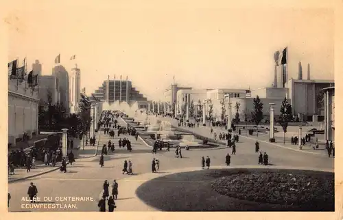 Bruxelles Exposition 1935 Allée du Centenaire Eeuwfeestlaan ngl 149.556