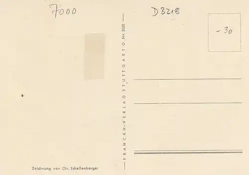 Stuttgart Hof im Alten Schloß Künstlerkarte ngl D3218