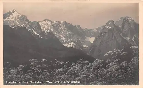 Garmisch - Alpspitze mit Höllenthalspitzen u. Waxenstein v. Garmisch ngl 154.700