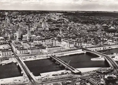 Rouen (Seine-Maritime) Les nouveaux ponts Vue aérienne ngl D8078
