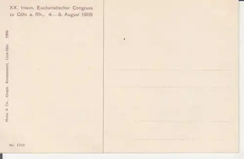 Köln - Eucharistischer Kongress 1909, Prozession ngl 220.300