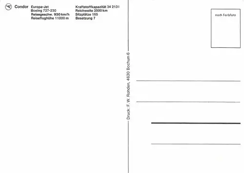Condor Europa-Jet Boeing 727-230 ngl 151.658