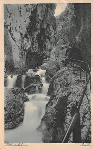 Hammersbach - Höllentalklamm Brücke gl1924 154.806