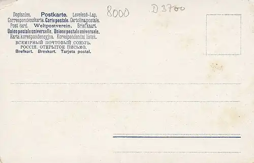 München Teilansicht mit Isarbrücke um 1900 ngl D3700