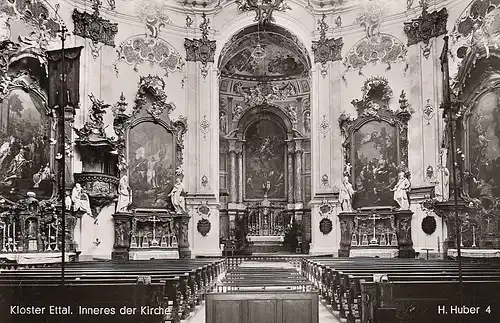 Kloster Ettal Inneres der Kirche ngl D7305