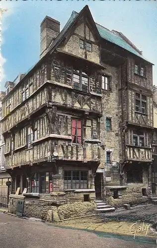 Bayeux (Calvados) Maison du XV.siècle rue Saint-Martin ngl D8123