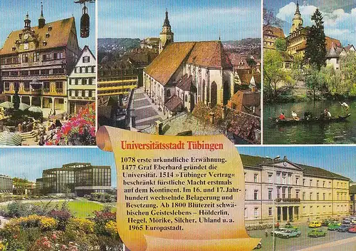 Tübingen Mehrbildkarte mit Historie ngl D4613