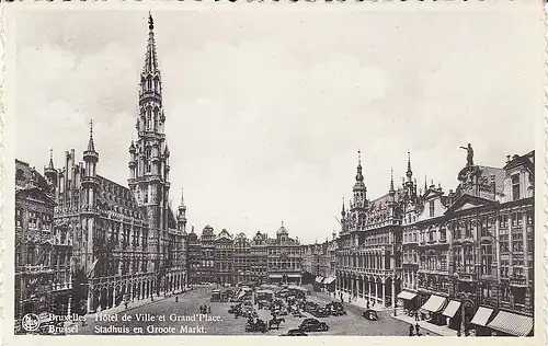 Bruxelles Hôtel de Ville et Grand'Place ngl D4034