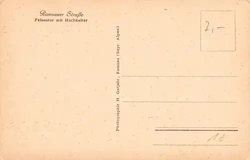 Ramsau - Ramsauer Straße Felsentor mit Hochkalter ngl 154.880
