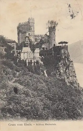 Trechtingshausen Schloss Rheinstein gl1907 D3444