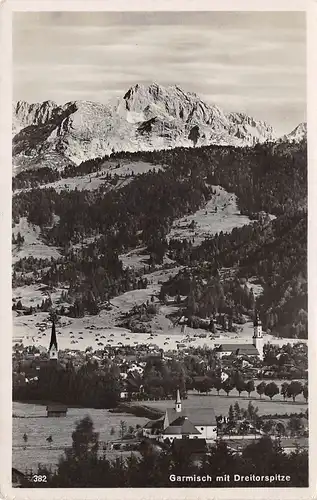 Garmisch mit Dreitorspitze gl1937 154.897