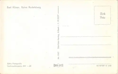 Die Rudelsburg bei Bad Kösen ngl 153.972