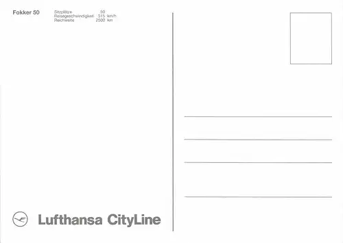 Lufthansa CityLine Fokker 50 ngl 151.766