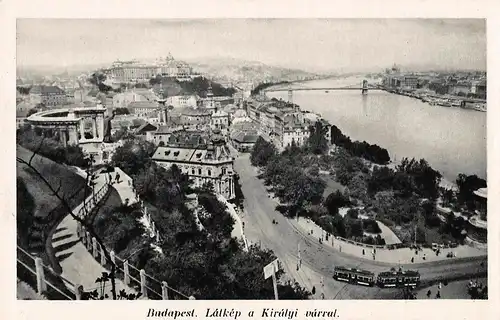 Budapest Látkép a Királyi várral / Aussicht mit der königl. Burg ngl 149.966