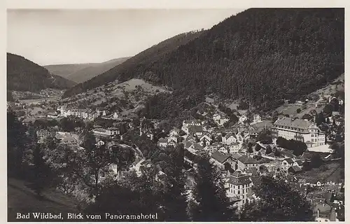 Wildbad Schwarzwald Blick vom Panoramahotel ngl D3185