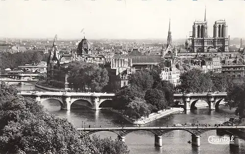 Paris La Pointe de la Cité et les Ponts ngl D3960