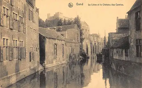 Gand La Liève et le Chateau des Comtes feldpgl1918 149.378