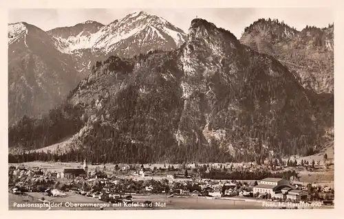 Oberammergau Panorama mit Kofel und Not ngl 155.013