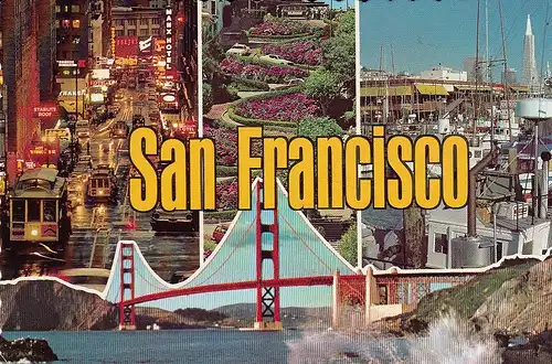San Francisco Mehrbildkarte gl1988 D5310