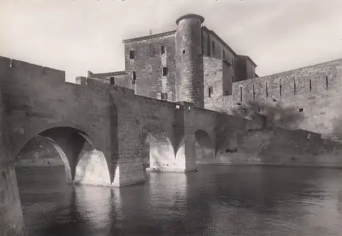 Aigues Mortes (Gard) Vue des Remparts, Tour et bâtiment de la Douane ngl D8293