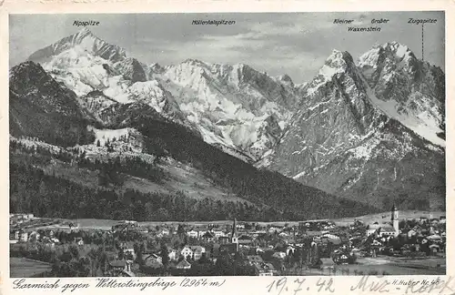 Garmisch gegen Wettersteingebirge bahnpgl1942 155.154