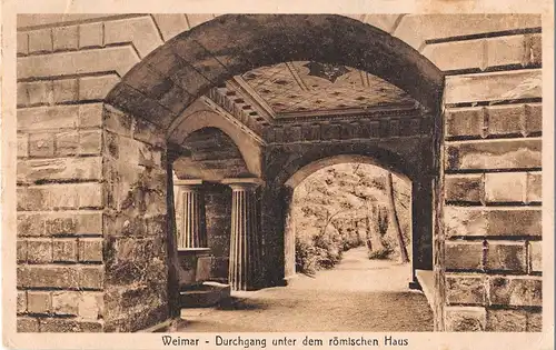 Weimar - Durchgang unter dem römischen Haus gl1924 154.136