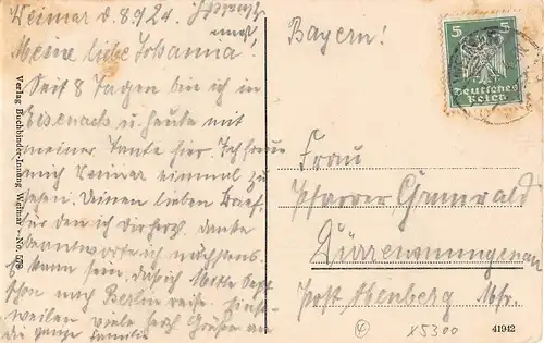 Weimar - Durchgang unter dem römischen Haus gl1924 154.136