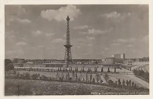 Berlin Funkturm und Ausstellungsgelände gl1952 D3351