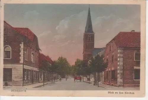 Büderich (Wesel) Blick zu den Kirchen feldpgl1925 219.984