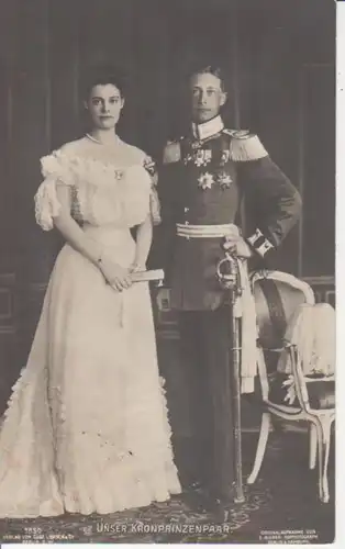 Unser Kronprinzenpaar Friedr.Wilh. und Cecilie von Hohenzollern gl1910 220.237