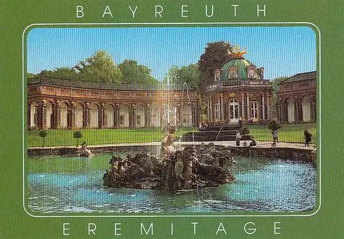 Bayreuth Eremitage mit Brunnen gl1987 D4629