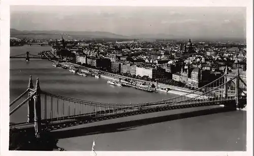 Budapest Donauansicht und die Elisabeth Brücke ngl 149.951
