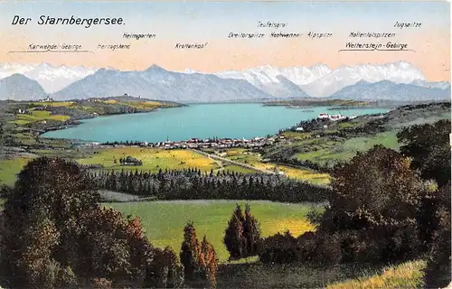 Starnberger See mit Blick auf die Alpen ngl 153.733